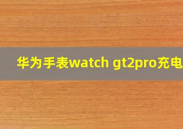 华为手表watch gt2pro充电器